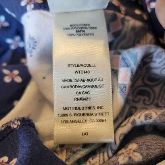 In Bloom Boho Short Sleeve Knit Top Size Large - Picture 6 of 6